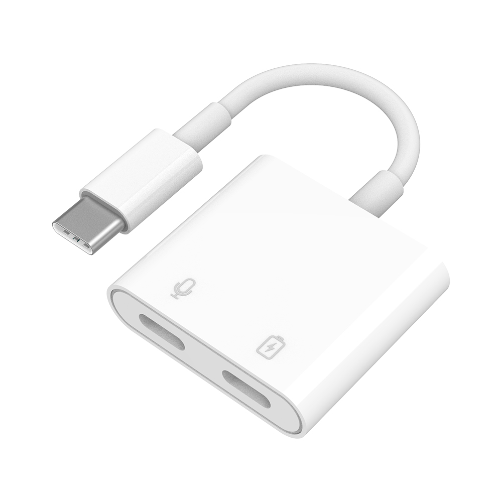 Type-C to type-c+3.5mm audio adapter