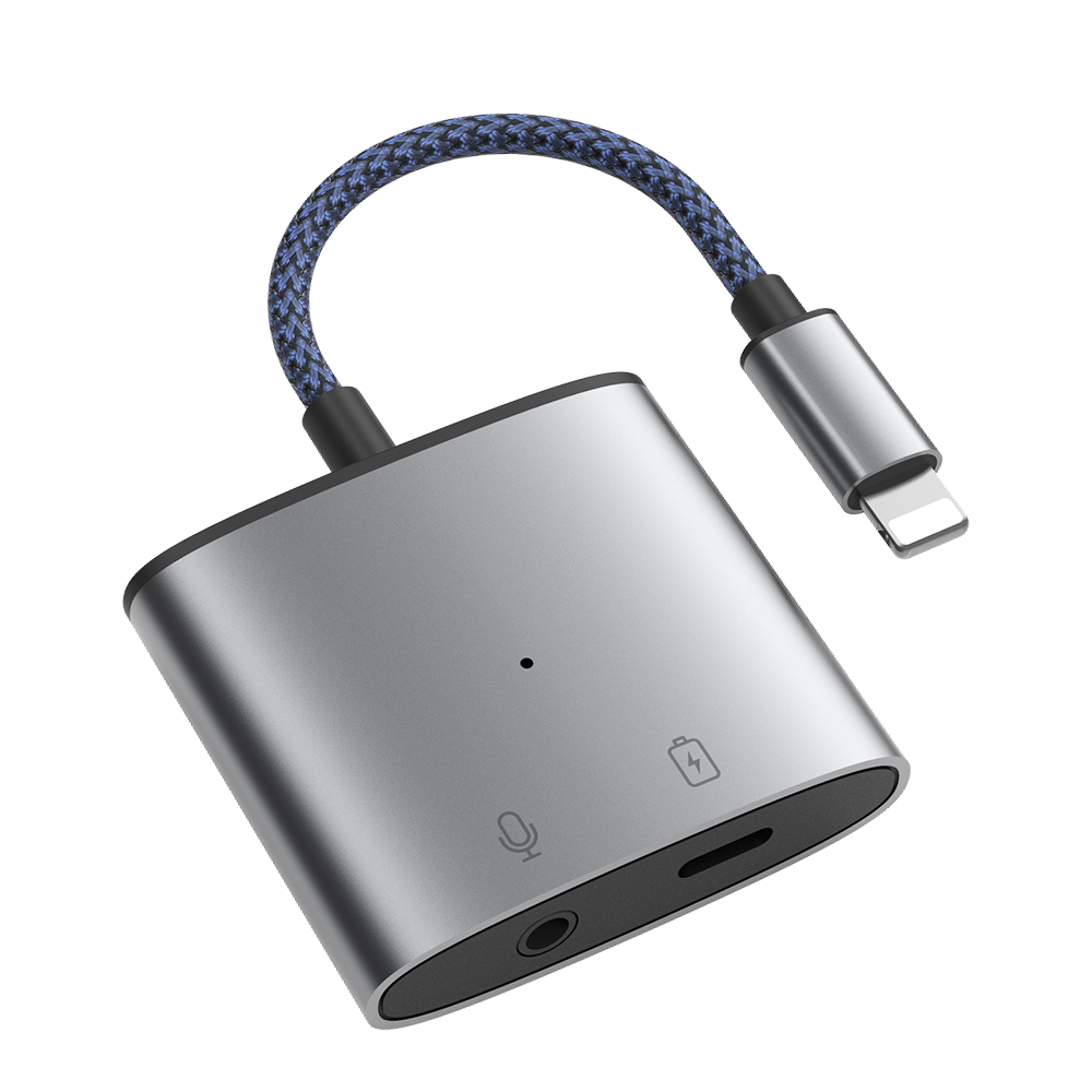 Apple metal braid audio adapter